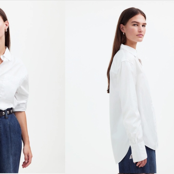 Madewell Relaxed Button-Up Shirt - Size Medium - Picture 6 of 7